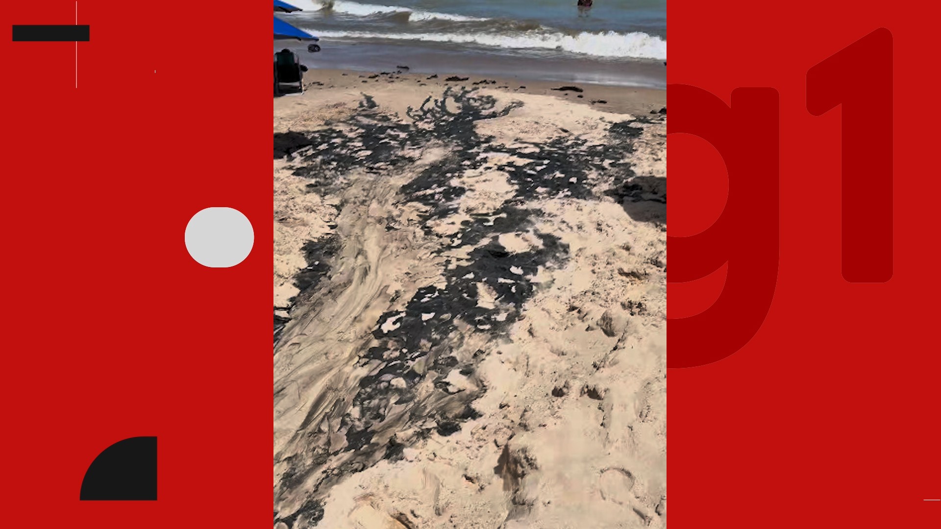 Mancha de água escura é registrada na orla de João Pessoa; Operação notifica estabelecimentos