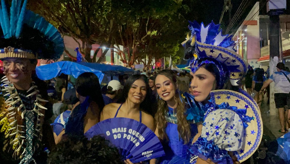 Itens do Caprichoso no Boi de Rua 2024 — Foto: Patrick Marques, g1 AM