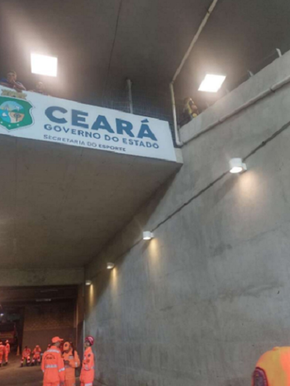 Torcedor foi encaminhado para o Hospital Instituto Doutor Frota, no Ceará. — Foto: Corpo de Bombeiros
