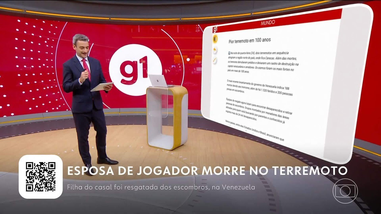 Earthquake in Venezuela: Player wife dies while saving daughter G1