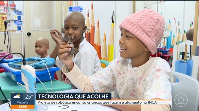 Crianças em tratamento no INCA se encantam com projeto que ensina robótica: 'Parece bruxaria', diz aluno