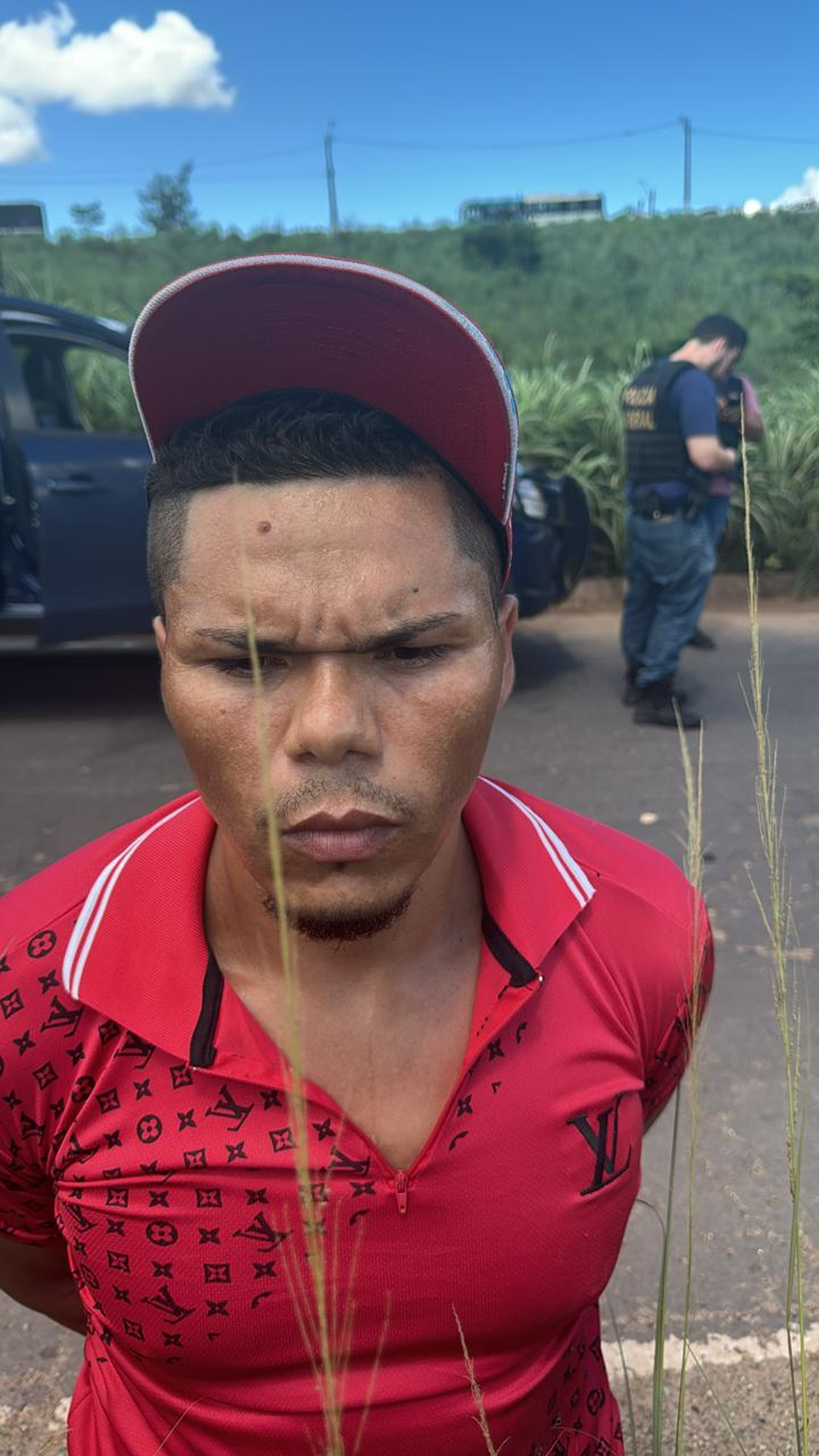 Deibson Nascimento, fugitivo do presídio federal de Mossoró (RN), após recaptura — Foto: PF/Divulgação