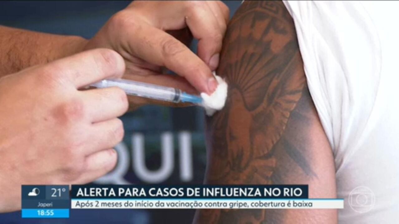 Baixa cobertura vacinal preocupa em meio à alta de casos de gripe no Rio