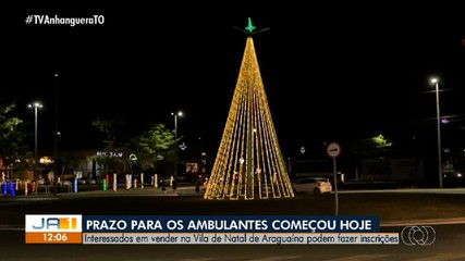 Inscrições para ambulantes venderem na Vila de Natal em Araguaína estão abertas