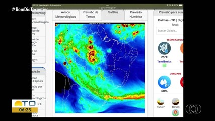 Saiba como fica a previsão do tempo nas regiões do Tocantins