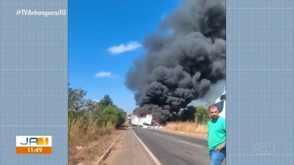 Rodovia é interditada após acidente entre Colinas e Araguaína