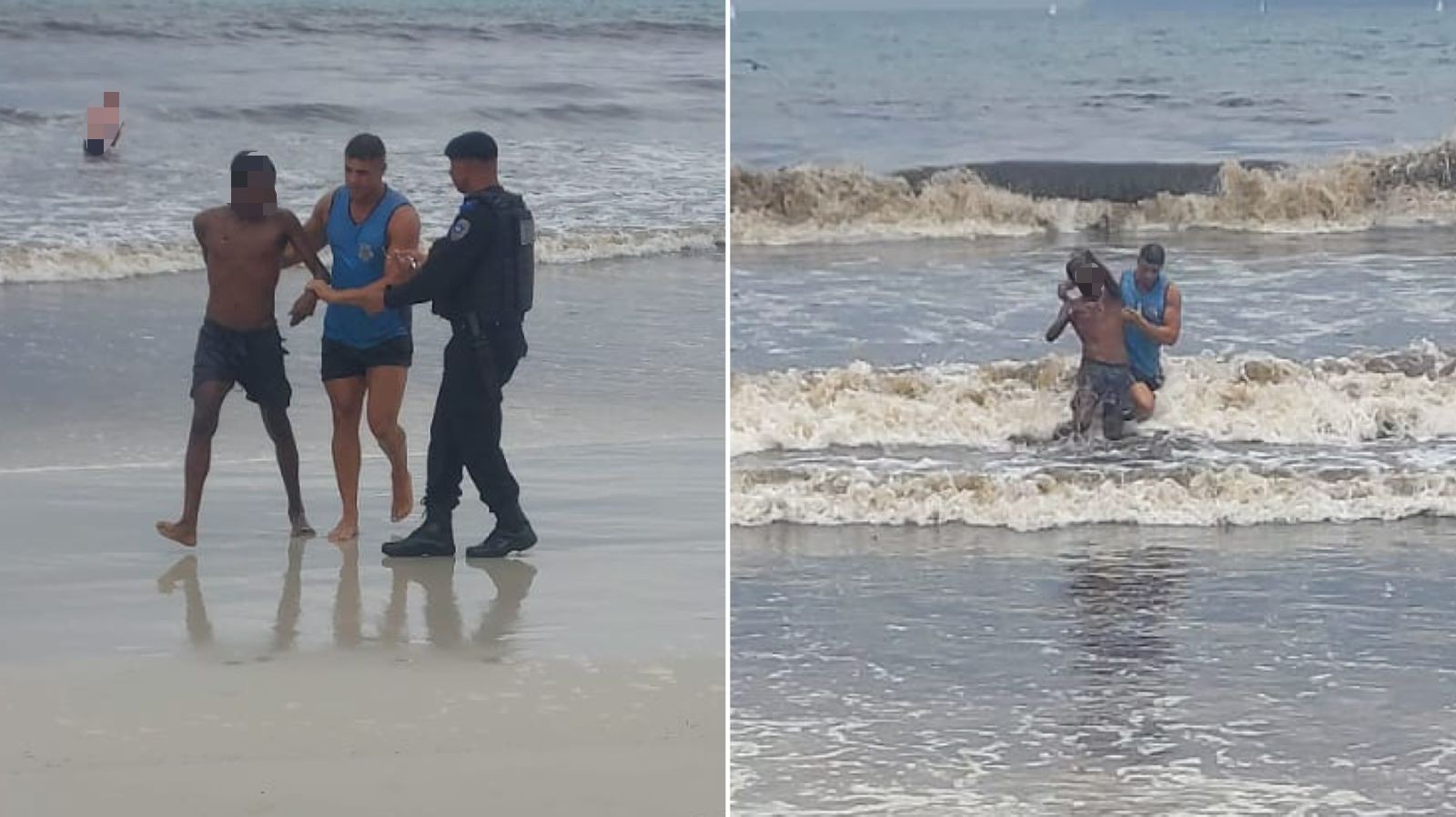 Homem foge para o mar após denúncia de importunação e é preso em Cabo Frio