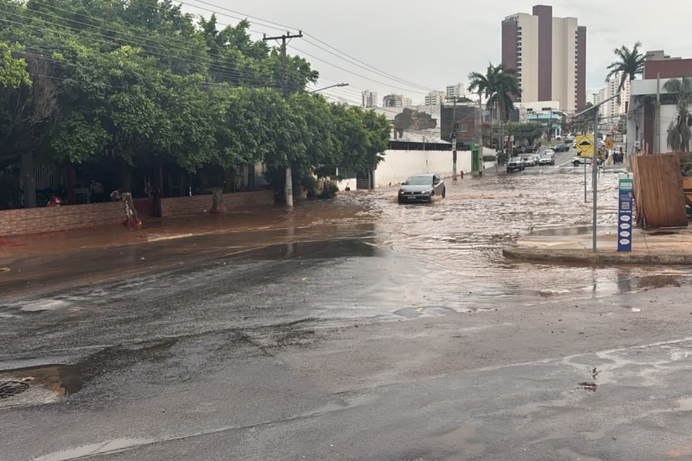 Avenida das Flores em Cuiabá — Foto: Renato Silva