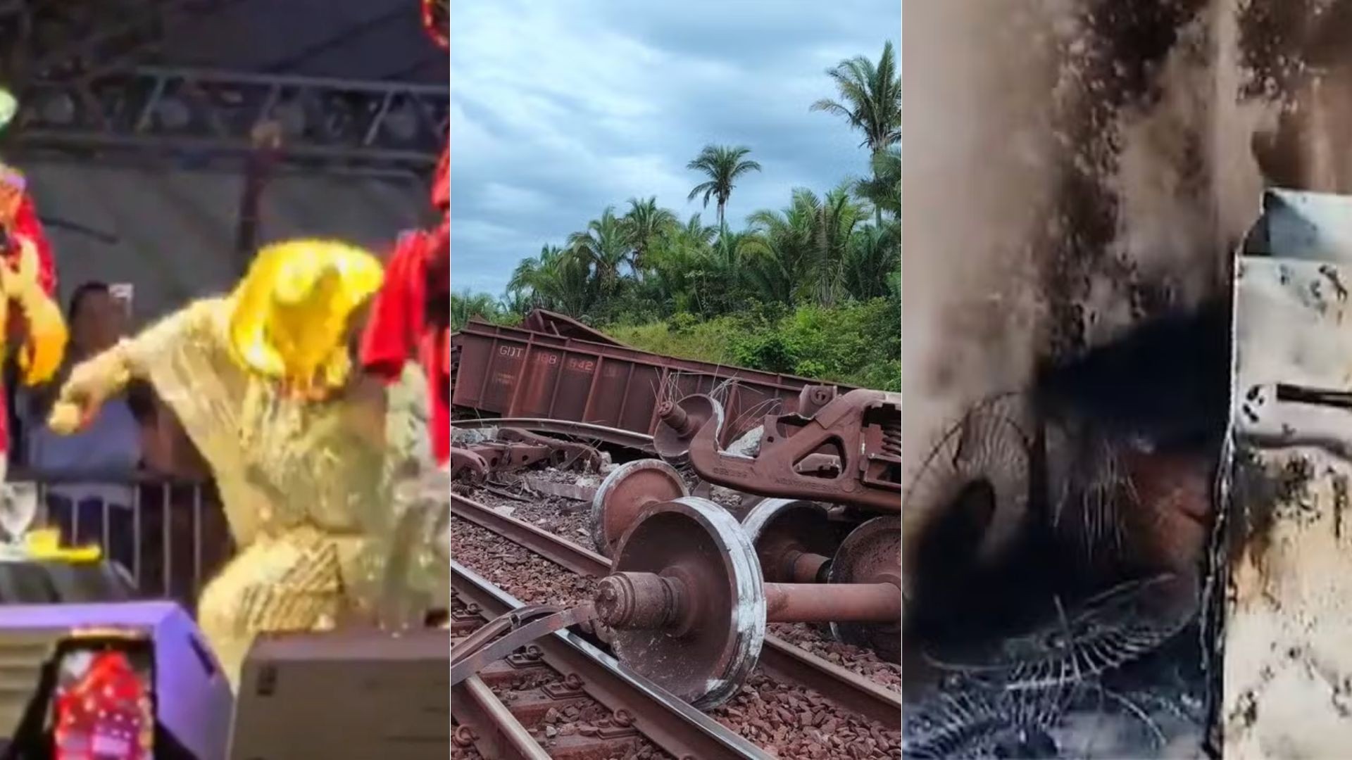 Vc viu? Alcione cai em show, trem descarrila, igreja é incendiada e outras notícias da semana no g1 MA