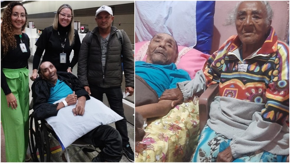Atuação da Defensoria Pública do Ceará ajudou idoso a reencontrar a mãe de 94 anos. — Foto: Defensoria Pública do Ceará/ Divulgação