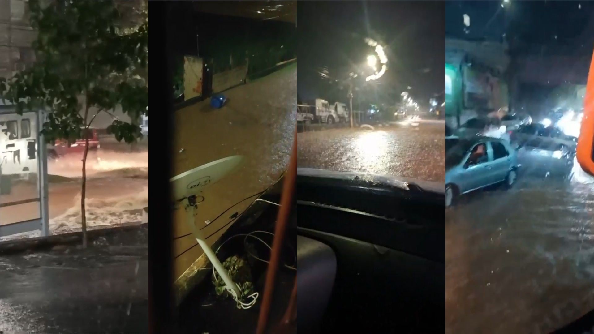 Temporal causa estragos e deixa bairros sem energia no Sul do ES