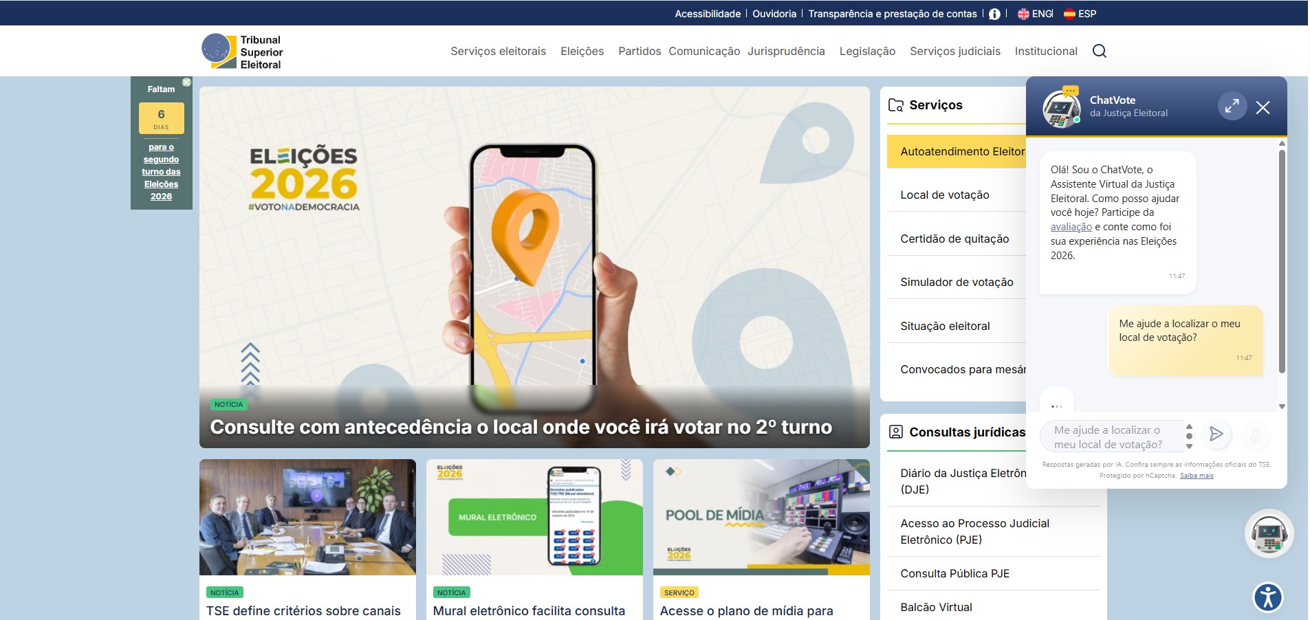 Como saber se o meu local de votação mudou no 2º turno? Veja passo a passo
