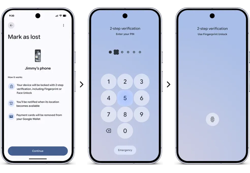 Android 17 limita as tentativas de inserir a senha — Foto: divulgação/Google