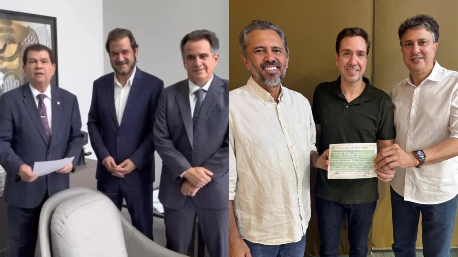 Após deixarem o PDT, Mauro Filho anuncia filiação ao União Brasil e Eduardo Bismarck ao PV