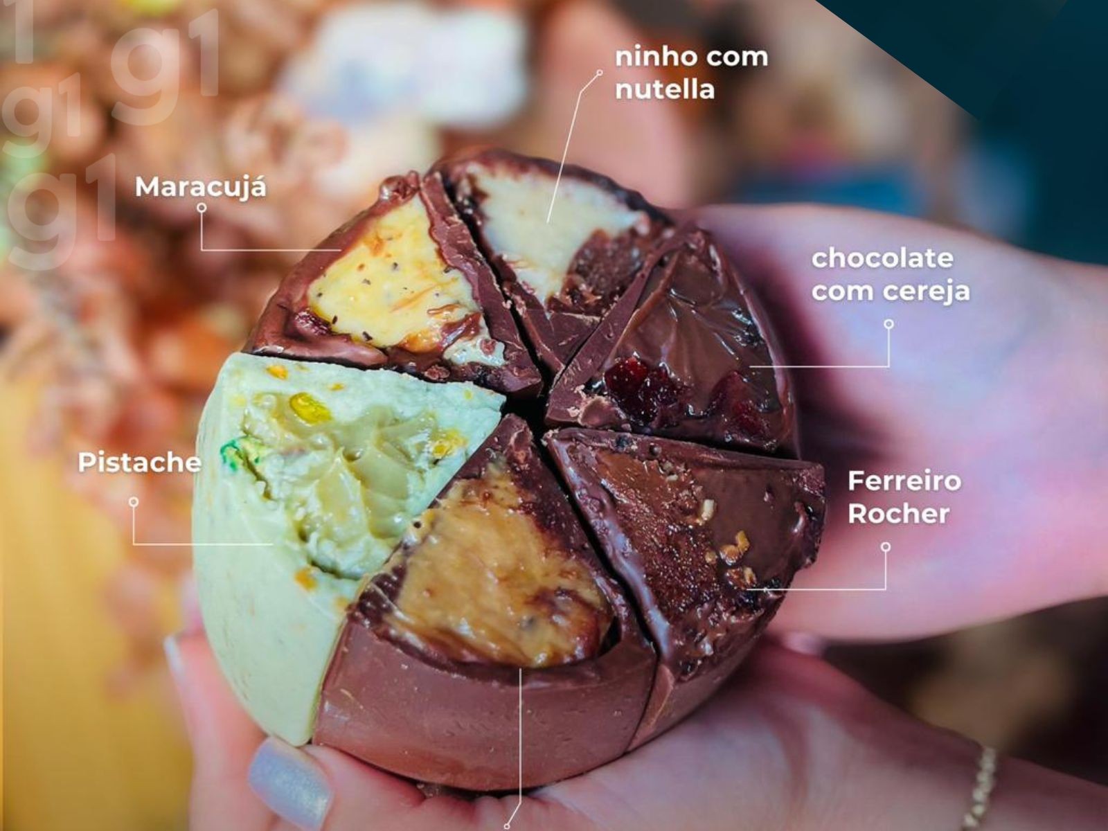 Seis em um: Confeiteira aposta em ovo de Páscoa em fatias para atrair clientes em Rio Branco