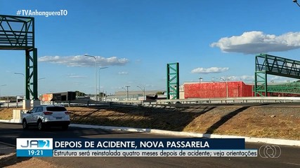 Passarela será reinstalada em Gurupi a partir desta quarta-feira (19)