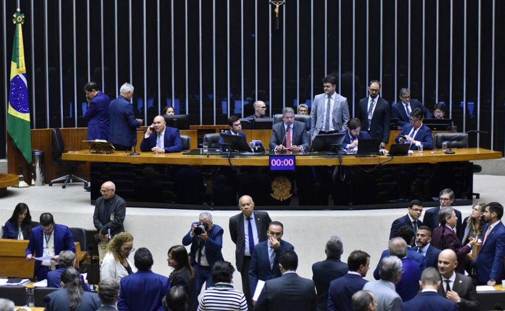 Câmara aprovou projeto em sessão nesta quarta-feira (21). — Foto: Zeca Ribeiro/Câmara dos Deputados