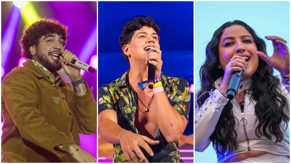 Cantores Nattan, Léo Foguete e Mari Fernandez são atrações do São João de Maracanaú (CE) — Foto: g1