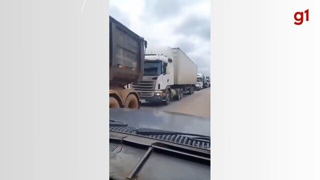 Queda de ponte entre TO e MA: Rodovia tem fila de caminhões após cidade proibir veículos pesados em rota alternativa