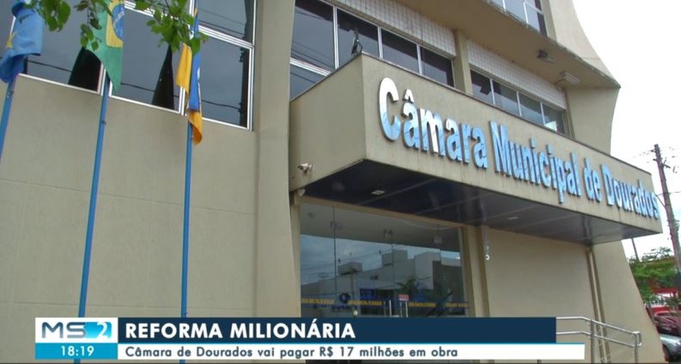 Câmara Municipal de Dourados. — Foto: TV Morena