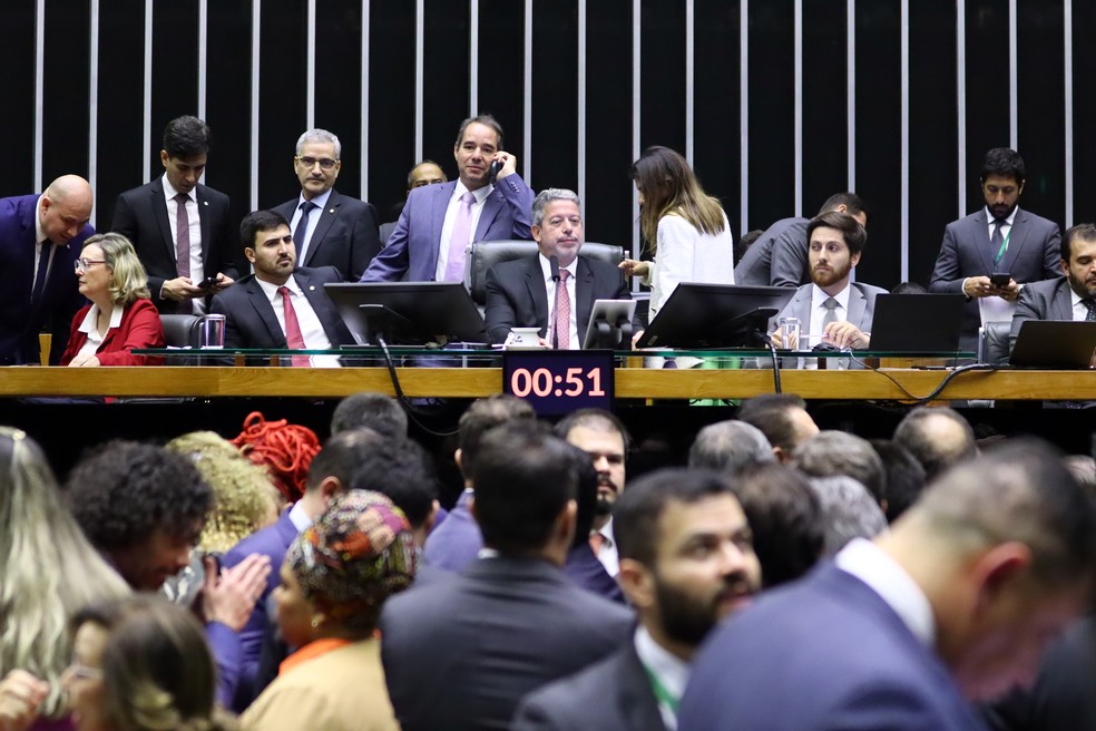 Plenário da Câmara dos deputados durante votação nesta quarta-feira (31). — Foto: Marina Ramos/Câmara dos Deputados
