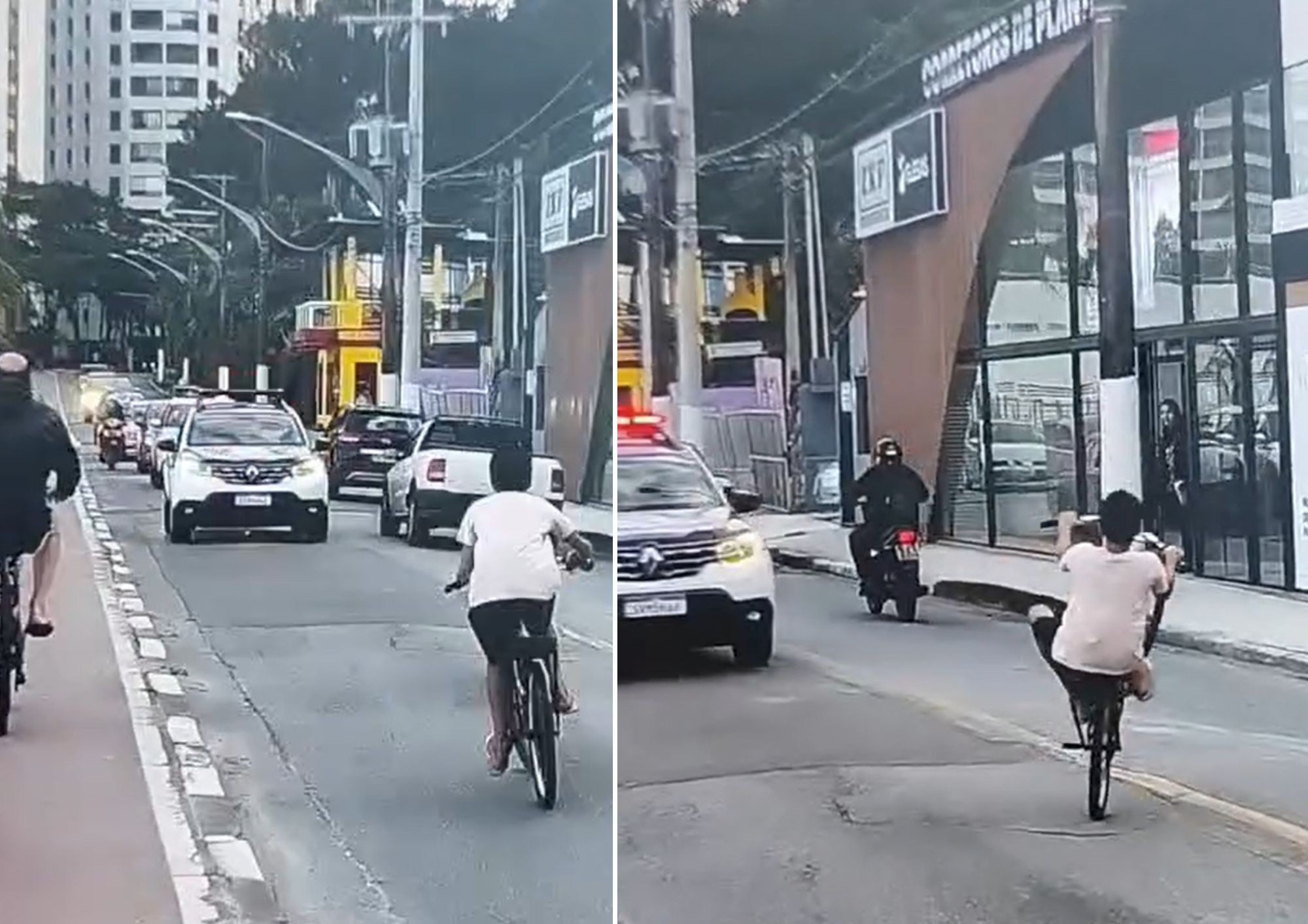 Guardas apreendem bicicletas de jovens por empinar em Guarujá