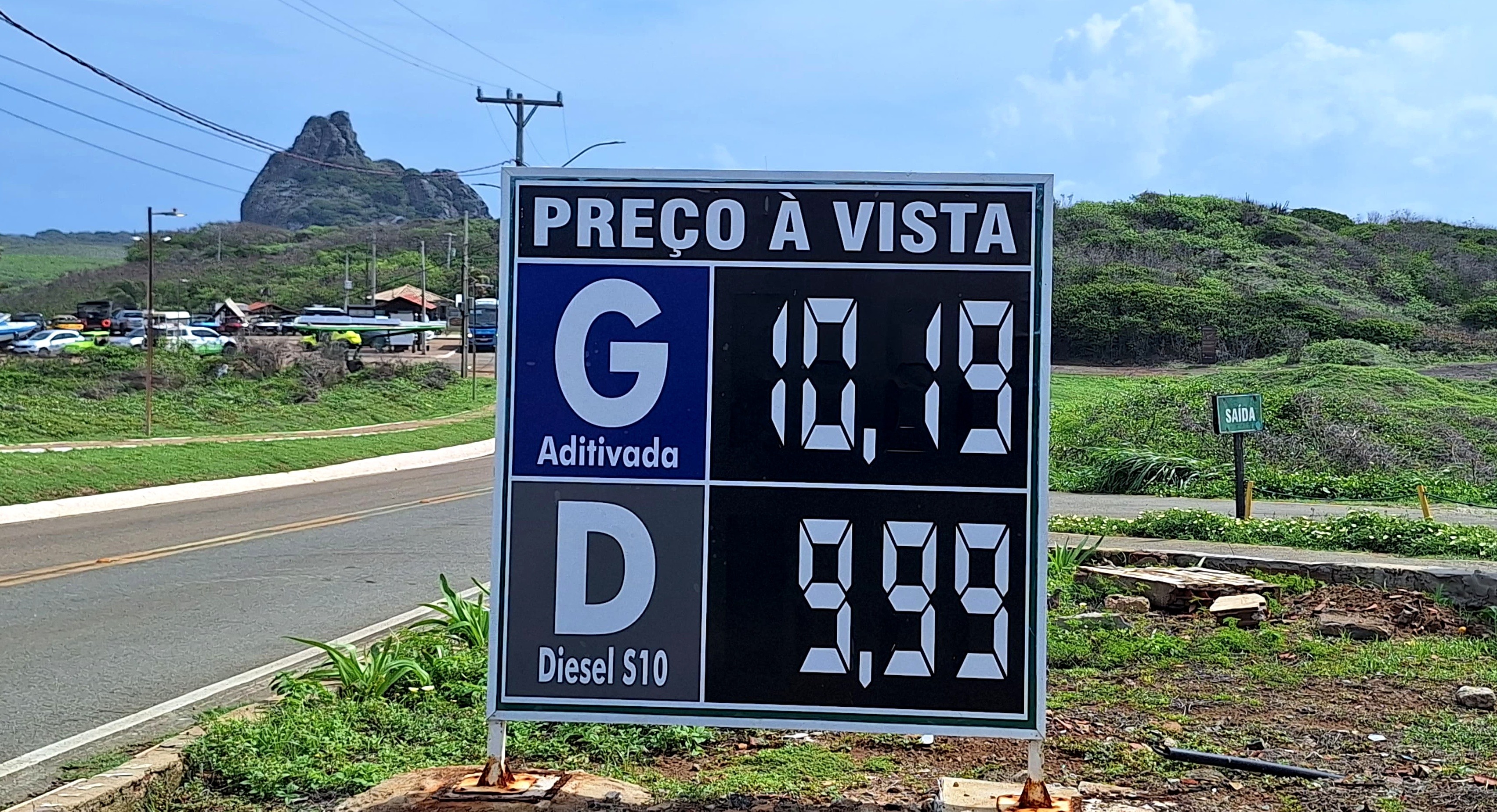 Combustíveis aumentam em Fernando de Noronha; litro da gasolina chega a R$ 10,19