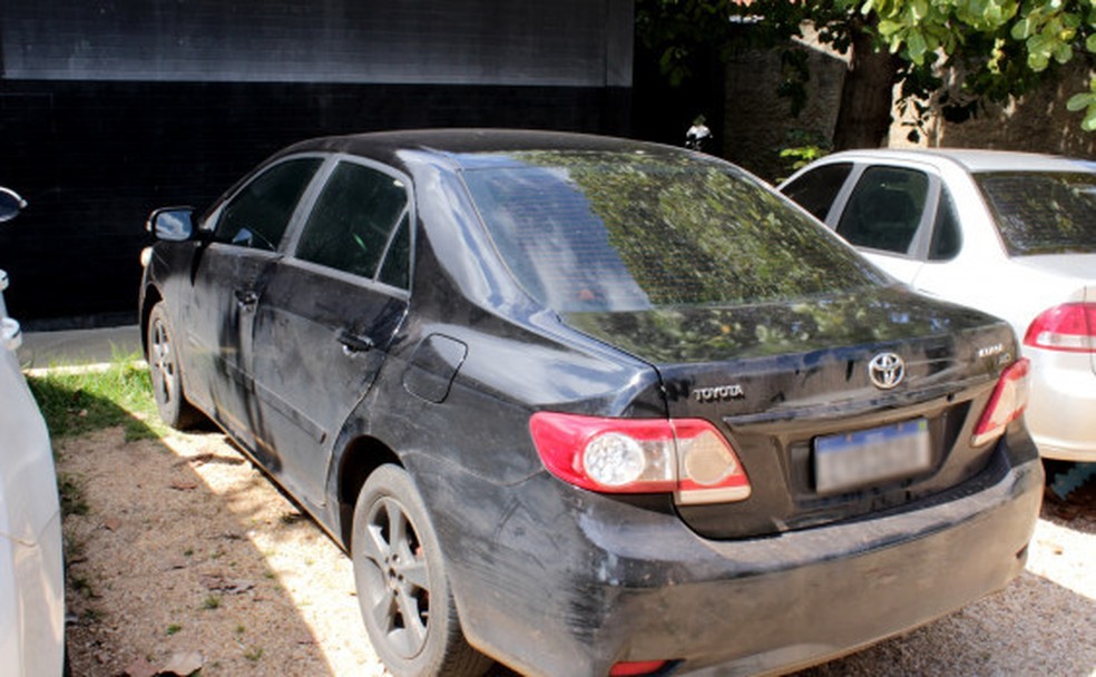 Um carro foi apreendido para perícia — Foto: Jodacy Filho/Governo do Tocantins