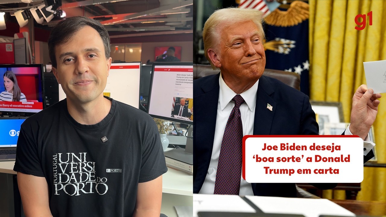 Biden deseja 'tudo de melhor' a Trump em carta e fala em necessidade de 'estabilidade nas inevitáveis tempestades da história'