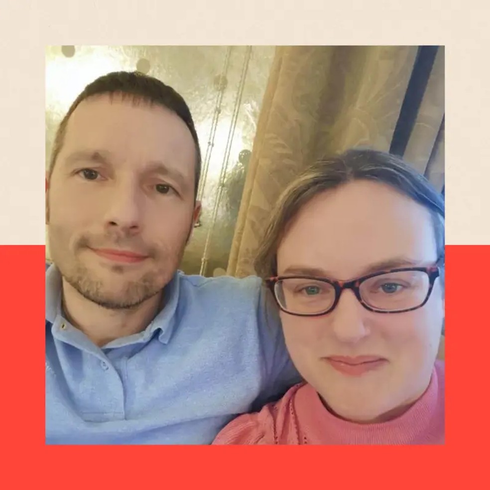 Melissa Green e seu marido, Marcus — Foto: BBC