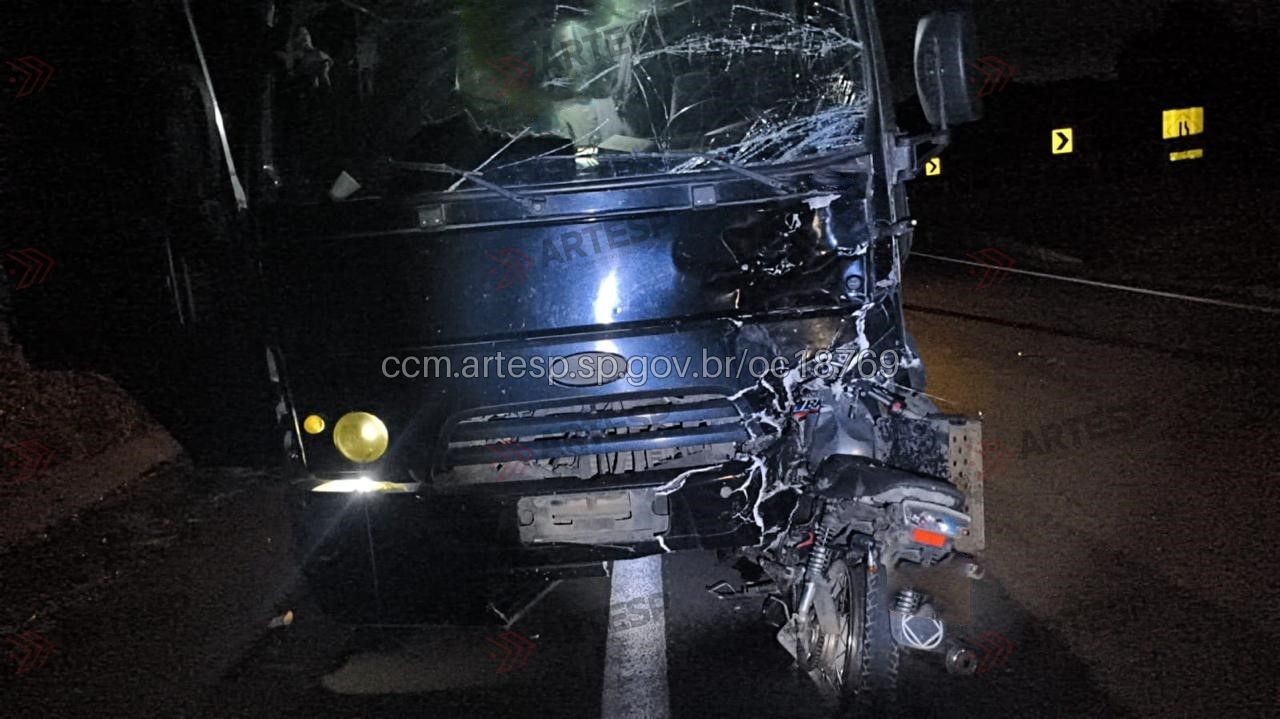 Motociclista morre após colidir contra caminhão na Rodovia Marechal Rondon em Tietê