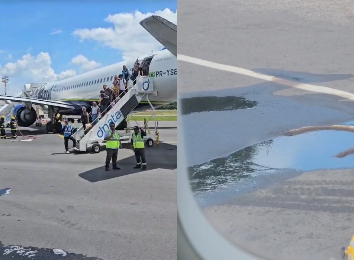 Passageiros são evacuados de voo, após combustível de aeronave vazar no Aeroporto de Belém