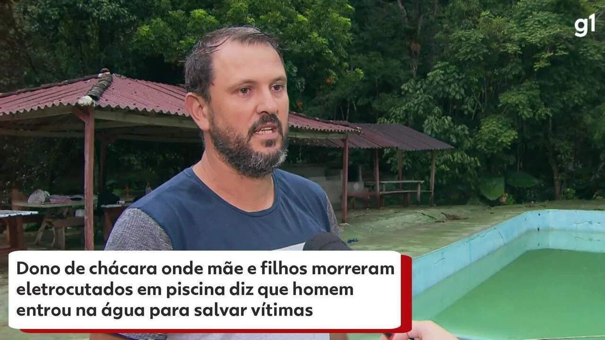 Dono de chácara diz que homem entrou na água para salvar vítimas