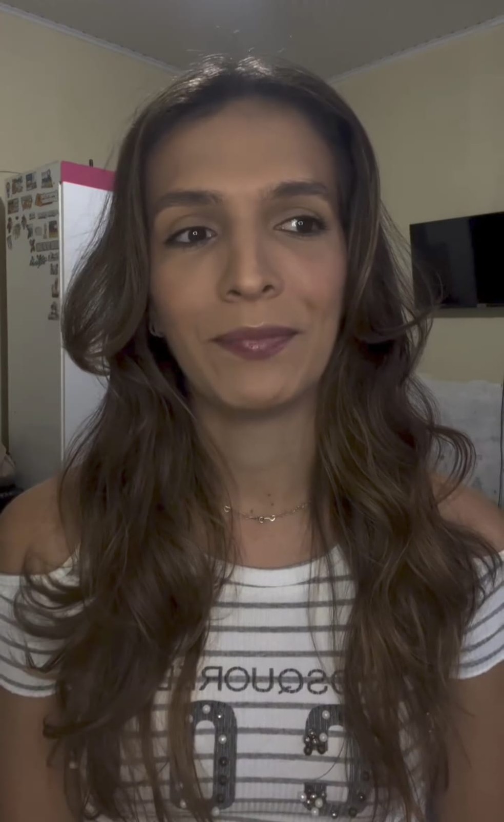 Miss denunciou o caso em um vídeo divulgado nas redes sociais nesse sábado (21) — Foto: Reprodução