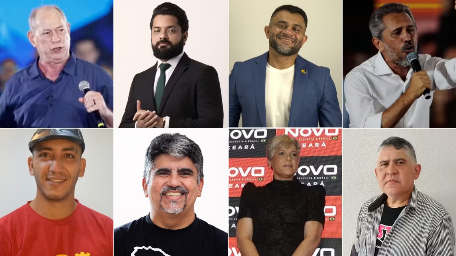 De R$ 0 a R$ 1,7 milhão: veja o patrimônio dos candidatos ao governo do Ceará declarado ao TSE