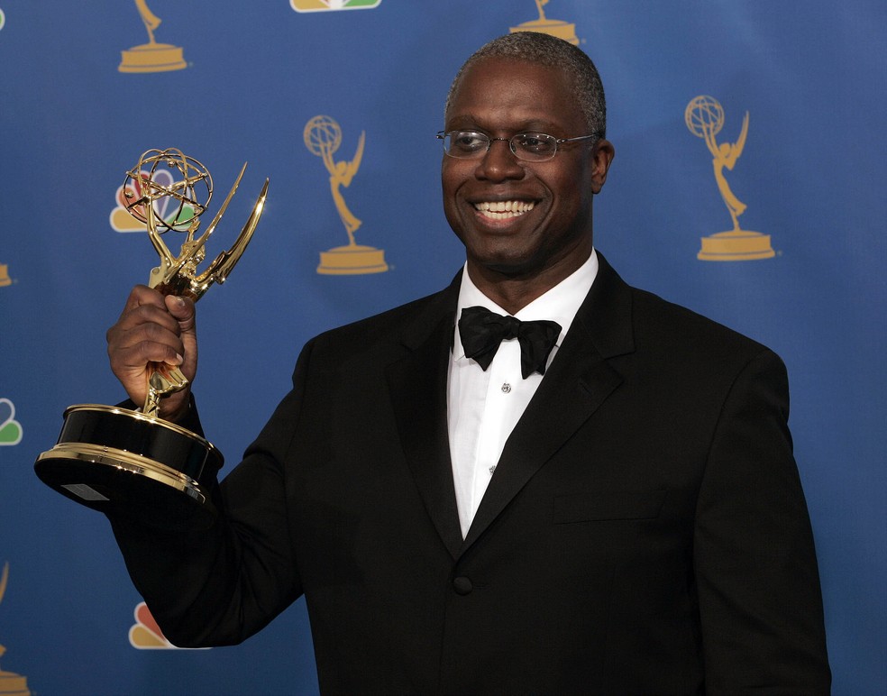 Andre Braugher durante a premiação do Emmy, em 2006 — Foto: AP Photo/Reed Saxon