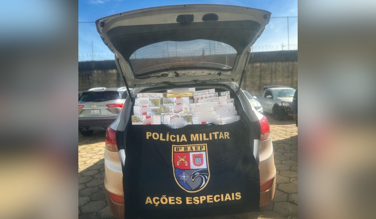 Operação de combate ao contrabando termina com perseguição e apreensão de carga de cigarros no interior de SP
