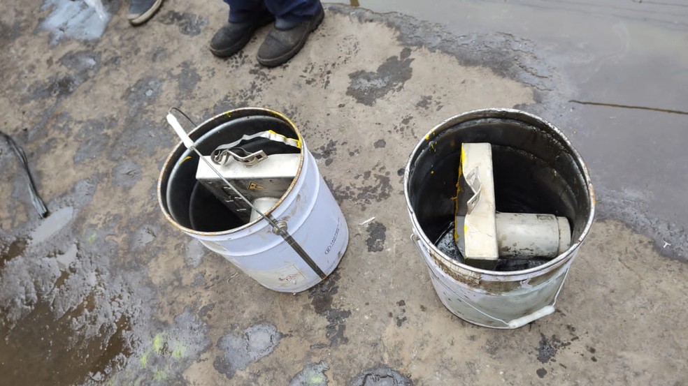 Fontes radioativas de césio-137 furtadas de mineradora no interior de MG são encontradas, diz Polícia Civil — Foto: Polícia Civil