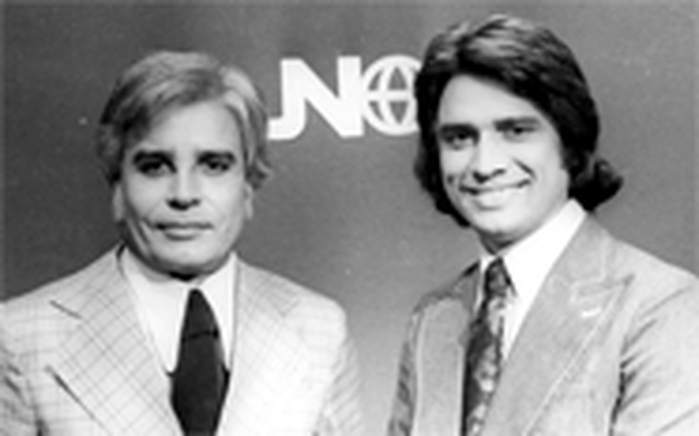 Cid Moreira e Srgio Chapelin  Foto: Rede Globo
