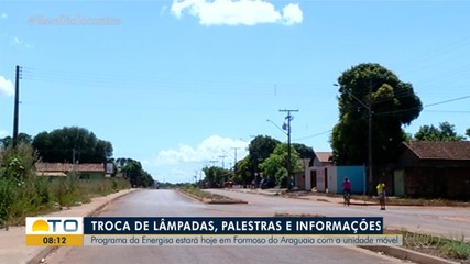 Ação realiza troca de lâmpadas e palestras sobre consumo de energia em Formoso do Araguaia