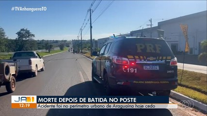 Motociclista morre após bater em poste na BR-153