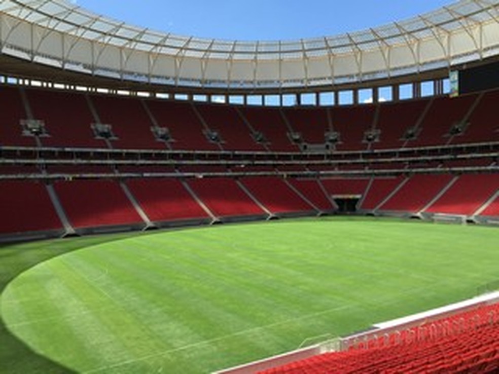 Mané Garrincha, em Brasília, será o palco do duelo — Foto: Lucas Magalhães