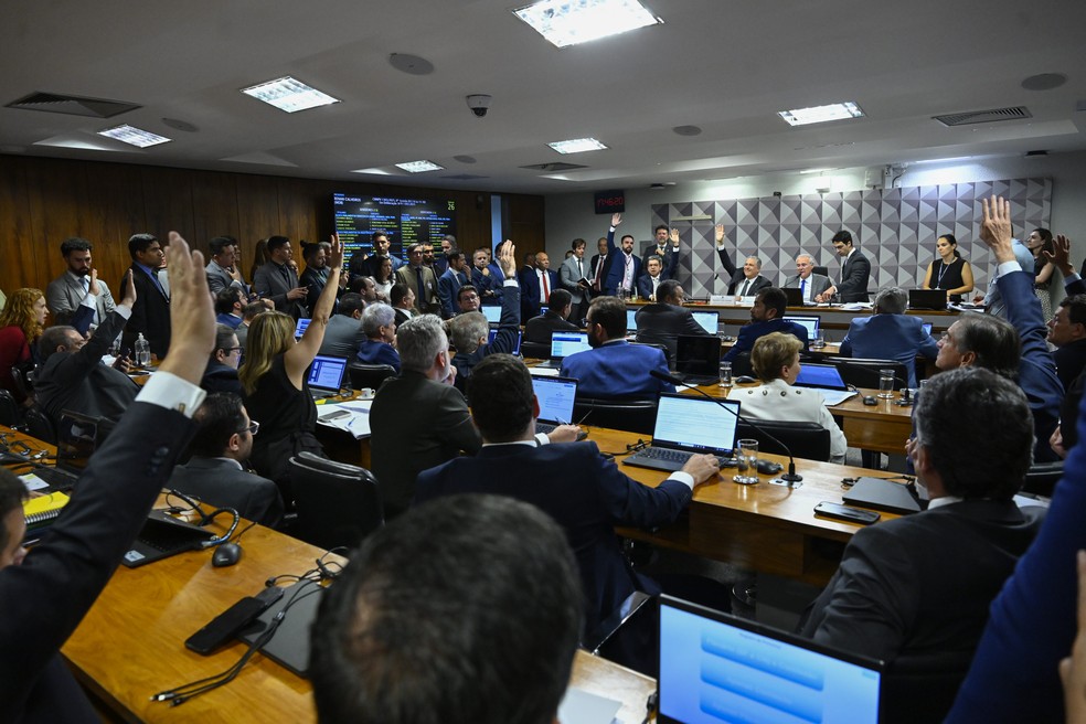 Em comisso especial, medida provisria foi aprovada por 13 votos a 12. Parlamentares do PSD reclamam de represlia aps terem ajudado a aprovar o texto na comisso.  Foto: Marcos Oliveira/Agncia Senado