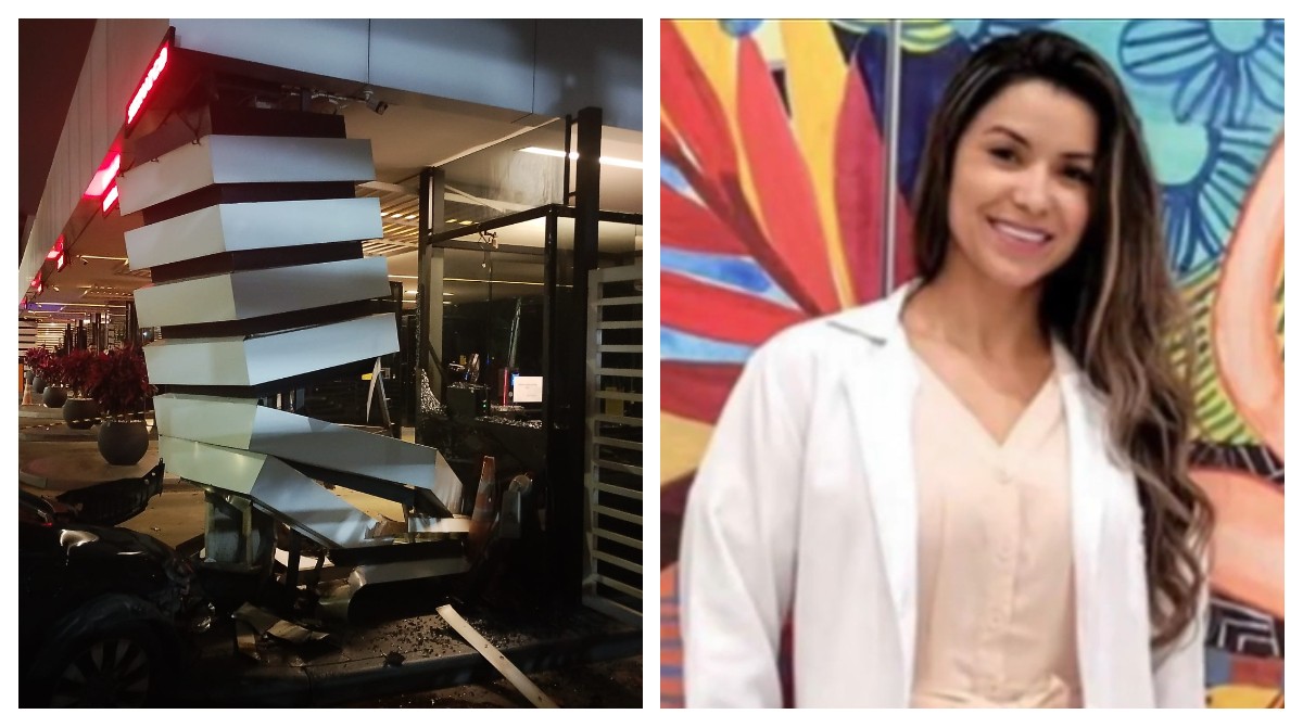 Motorista morre após bater carro contra coluna de portaria de condomínio em Alphaville, na Grande SP