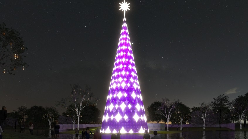 Com 57 metros, árvore de Natal do Ibirapuera é inaugurada e é a maior da cidade de SP; entrada é gratuita 