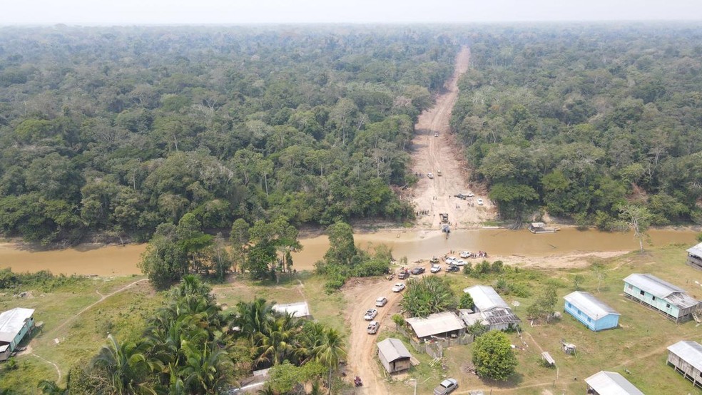 Estrada foi fecha pouco mais de um ano após ser aberta — Foto: Asscom/Prefeuitura