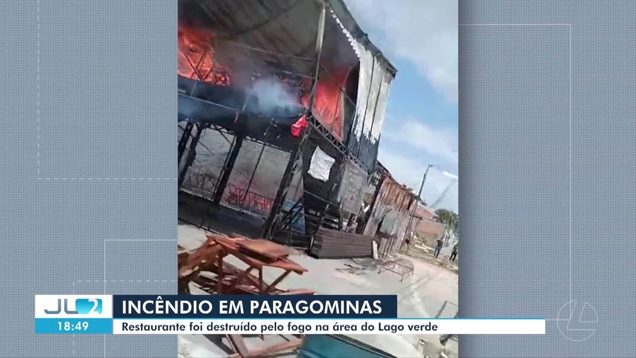 Incêndio destrói restaurante em Paragominas, no PA; VÍDEO