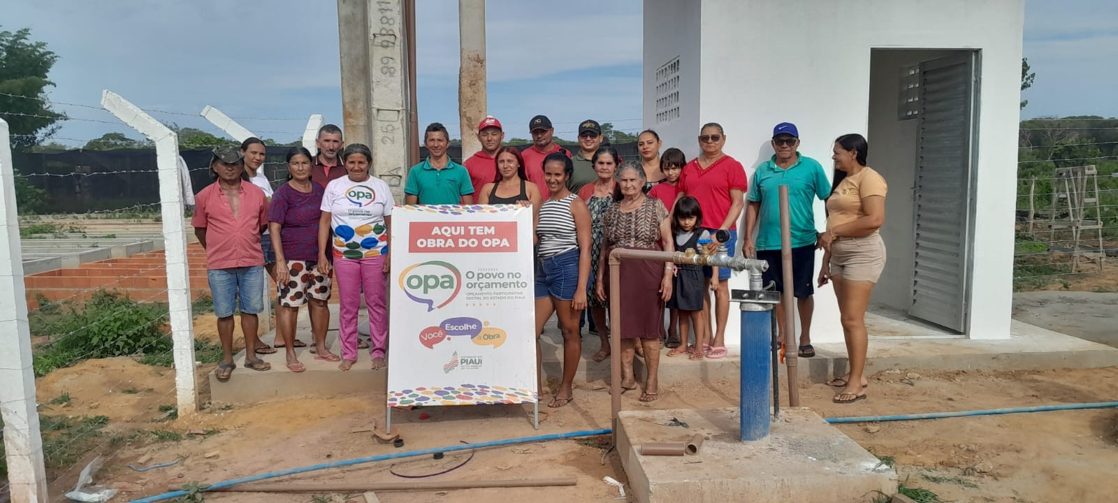 Comunidade rural de Picos é beneficiada com sistema de abastecimento de água