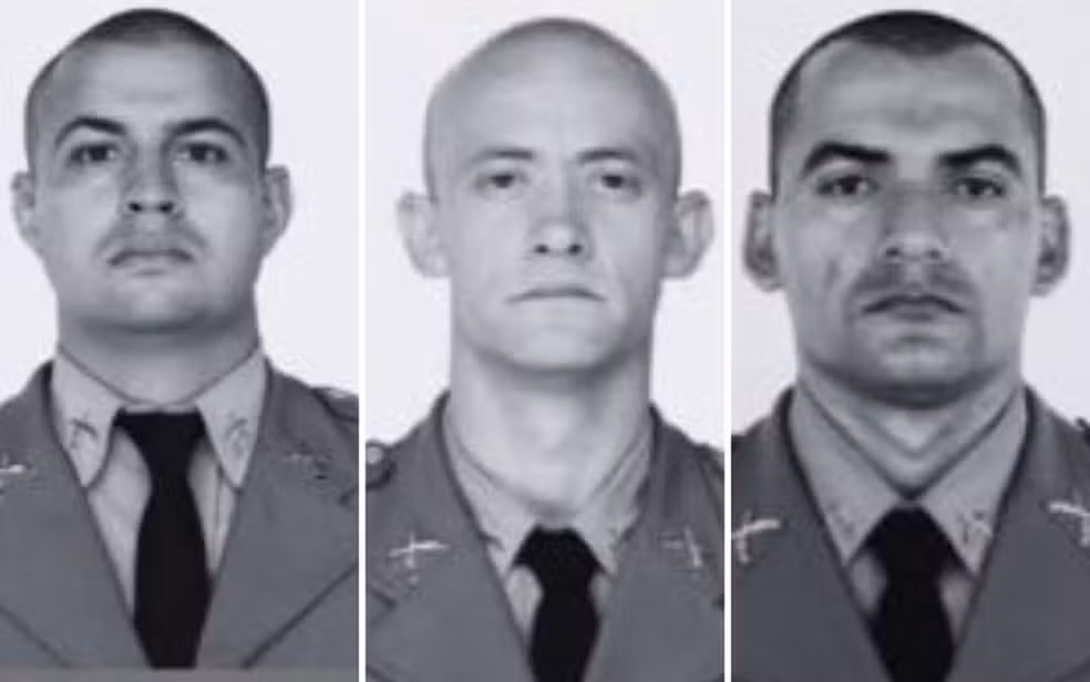 Saiba quem eram os três policiais que morreram no acidente na GO-164, em Firminópolis, Goiás — Foto: Divulgação/Polícia Militar