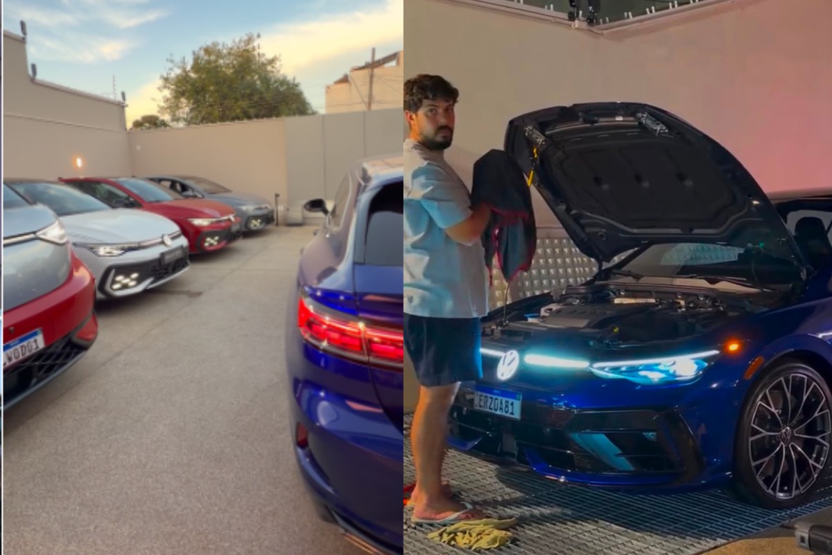 Golf-GTI: influencer preso por rifas on-line ostentava coleção milionária de carros vindos da Europa para MS